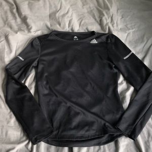black adidas running shirt